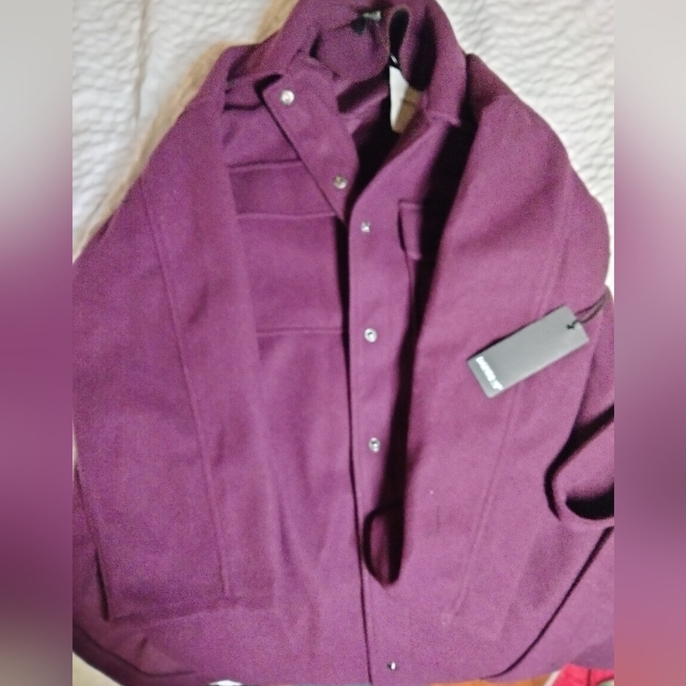 NWT Forever 21 Plum Shacket
